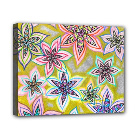 Bubble Flowers Canvas 10  X 8  (stretched) by okhismakingart