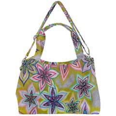 Bubble Flowers Double Compartment Shoulder Bag