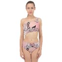 Wonderful Mandala Moon With Wolf Spliced Up Two Piece Swimsuit View1