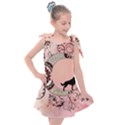 Wonderful Mandala Moon With Wolf Kids  Tie Up Tunic Dress View1