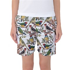 Vintage Birds Women s Basketball Shorts by Valentinaart