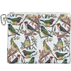 Vintage Birds Canvas Cosmetic Bag (xxxl) by Valentinaart