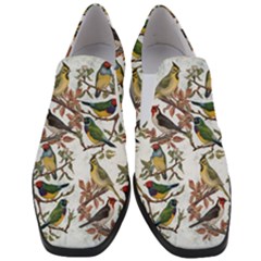 Vintage Birds Slip On Heel Loafers by Valentinaart