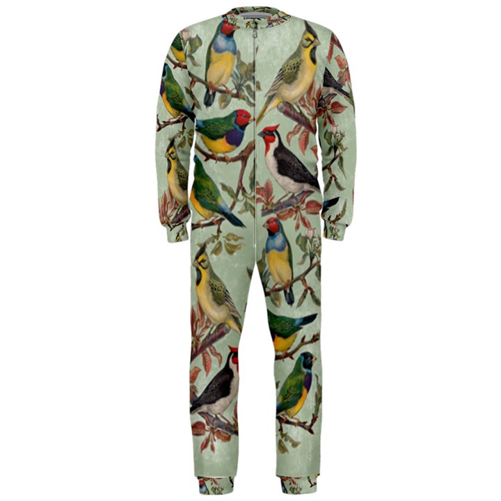 Vintage Birds OnePiece Jumpsuit (Men) 