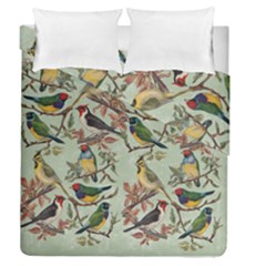 Vintage Birds Duvet Cover Double Side (queen Size) by Valentinaart