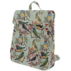 Vintage Birds Flap Top Backpack