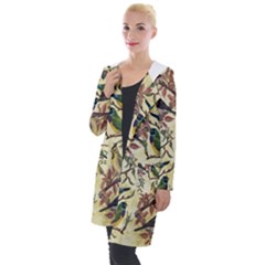 Vintage Birds Hooded Pocket Cardigan by Valentinaart