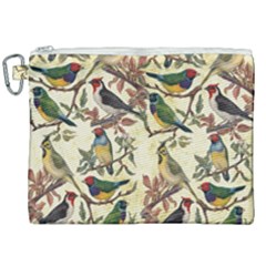 Vintage Birds Canvas Cosmetic Bag (xxl) by Valentinaart