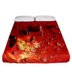 Golden Nebula Fitted Sheet (california King Size) by WILLBIRDWELL