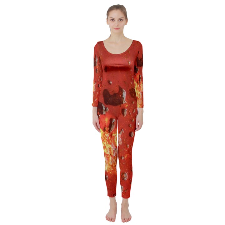 GOLDEN NEBULA Long Sleeve Catsuit