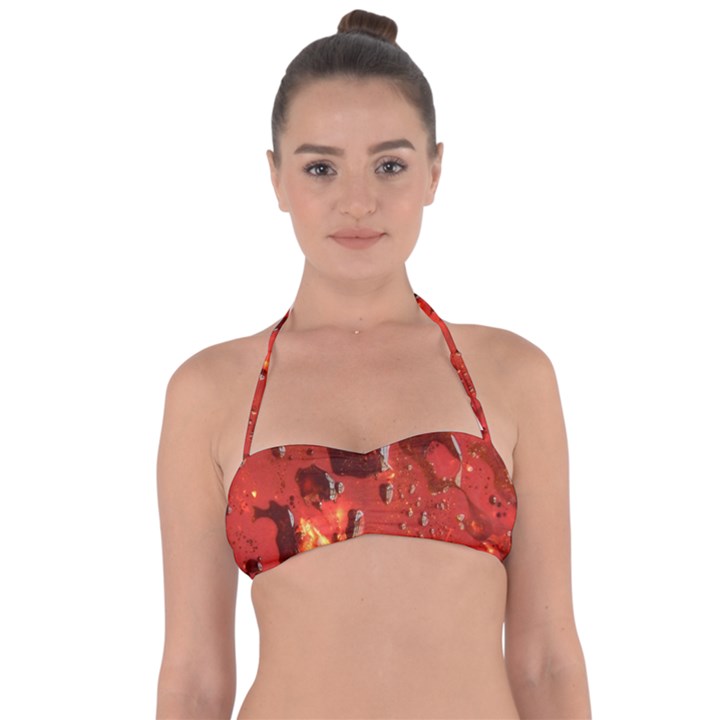 GOLDEN NEBULA Halter Bandeau Bikini Top