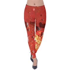 Golden Nebula Velvet Leggings