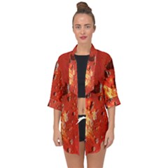 Golden Nebula Open Front Chiffon Kimono by WILLBIRDWELL