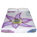 Flower and Insects Fitted Sheet (California King Size) View1