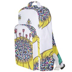 Bees At Work  Double Compartment Backpack by okhismakingart