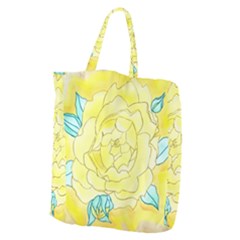 Neutral Rose Watercolor Giant Grocery Tote by okhismakingart