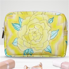 Neutral Rose Watercolor Make Up Pouch (medium) by okhismakingart