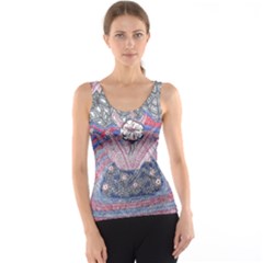 Abstract Flower Field Tank Top by okhismakingart