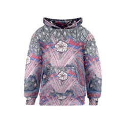 Abstract Flower Field Kids  Pullover Hoodie by okhismakingart