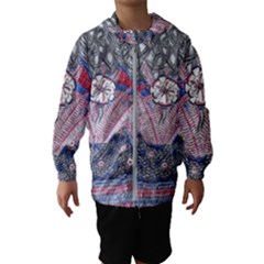 Abstract Flower Field Kids  Hooded Windbreaker by okhismakingart