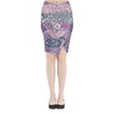 Abstract Flower Field Midi Wrap Pencil Skirt View1