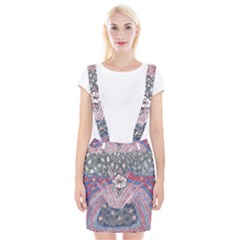 Abstract Flower Field Braces Suspender Skirt by okhismakingart