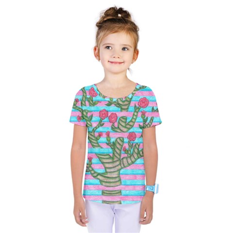 Notebook Flower Tree Kids  One Piece Tee by okhismakingart