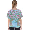 Notebook Flower Tree V-Neck Dolman Drape Top View2