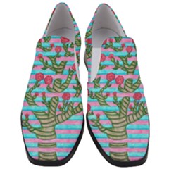 Notebook Flower Tree Slip On Heel Loafers by okhismakingart