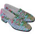 Notebook Flower Tree Women s Chunky Heel Loafers View3