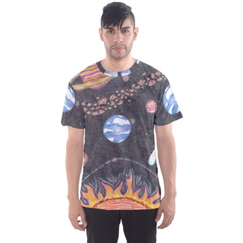 Space Men s Sports Mesh Tee by okhismakingart