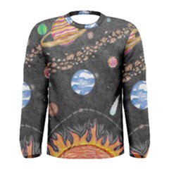 Space Men s Long Sleeve Tee by okhismakingart