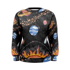 Space Women s Sweatshirt by okhismakingart