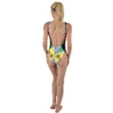 Stained Glass Flowers  High Leg Strappy Swimsuit View2