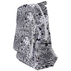 Floral Jungle Black And White Travelers  Backpack by okhismakingart