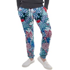 Floral Jungle Blue Men s Jogger Sweatpants by okhismakingart