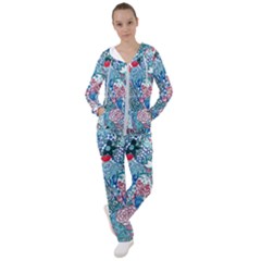 Floral Jungle Blue Women s Tracksuit by okhismakingart