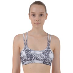 Geometric Flower And Vines 01 Line Them Up Sports Bra by okhismakingart