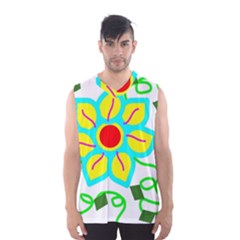 Digital Flower Men s Basketball Tank Top by okhismakingart