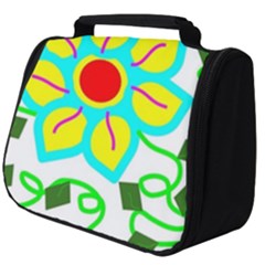 Digital Flower Full Print Travel Pouch (big) by okhismakingart