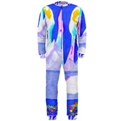 Angel s City In Blue Onepiece Jumpsuit (men)  by okhismakingart