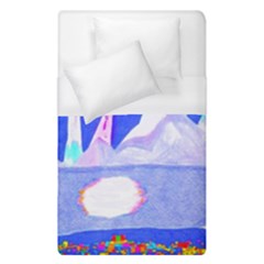 Angel s City In Blue Duvet Cover (single Size) by okhismakingart