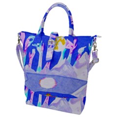 Angel s City In Blue Buckle Top Tote Bag