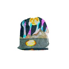 Angel s City Scanned Version Drawstring Pouch (small) by okhismakingart