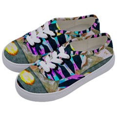 Angel s City Scanned Version Kids  Classic Low Top Sneakers by okhismakingart