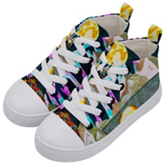 Angel s City Scanned Version Kids  Mid-top Canvas Sneakers by okhismakingart