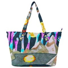 Angel s City Scanned Version Full Print Shoulder Bag by okhismakingart