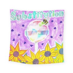 Artificial Substitution Square Tapestry (small) by okhismakingart