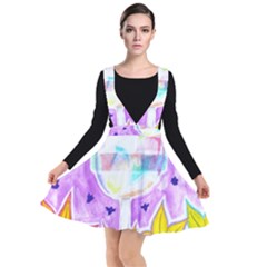 Artificial Substitution Plunge Pinafore Dress by okhismakingart