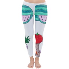 Fruits Veggies Classic Winter Leggings by okhismakingart